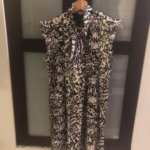 Marc Jacobs | 4 | Elegant Black and White Patterned Dress